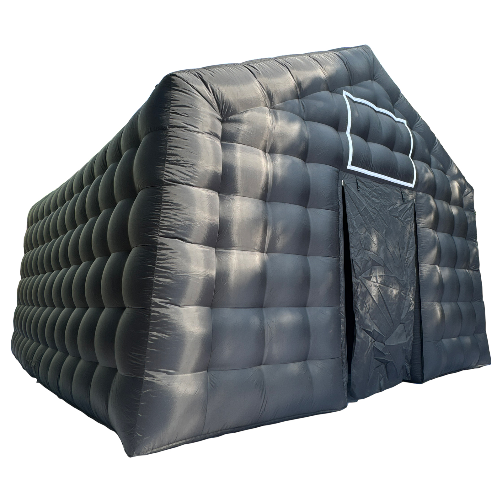 20-foot-long black inflatable disco tent, inflatable nightclub tent Inflatable nightclub tent, inflatable disco tent, inflatable portable club tent. Black cube shape. For nightclub events, parties, exhibitions, weddings and entertainment - 图片 2