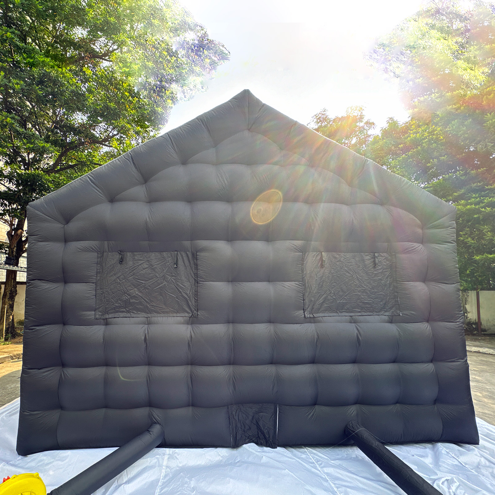 Inflatable disco tents are suitable for use in various occasions Inflatable nightclub tent, inflatable disco tent, inflatable portable club tent. Black cube shape. For nightclub events, parties, exhibitions, weddings and entertainment - 图片 4