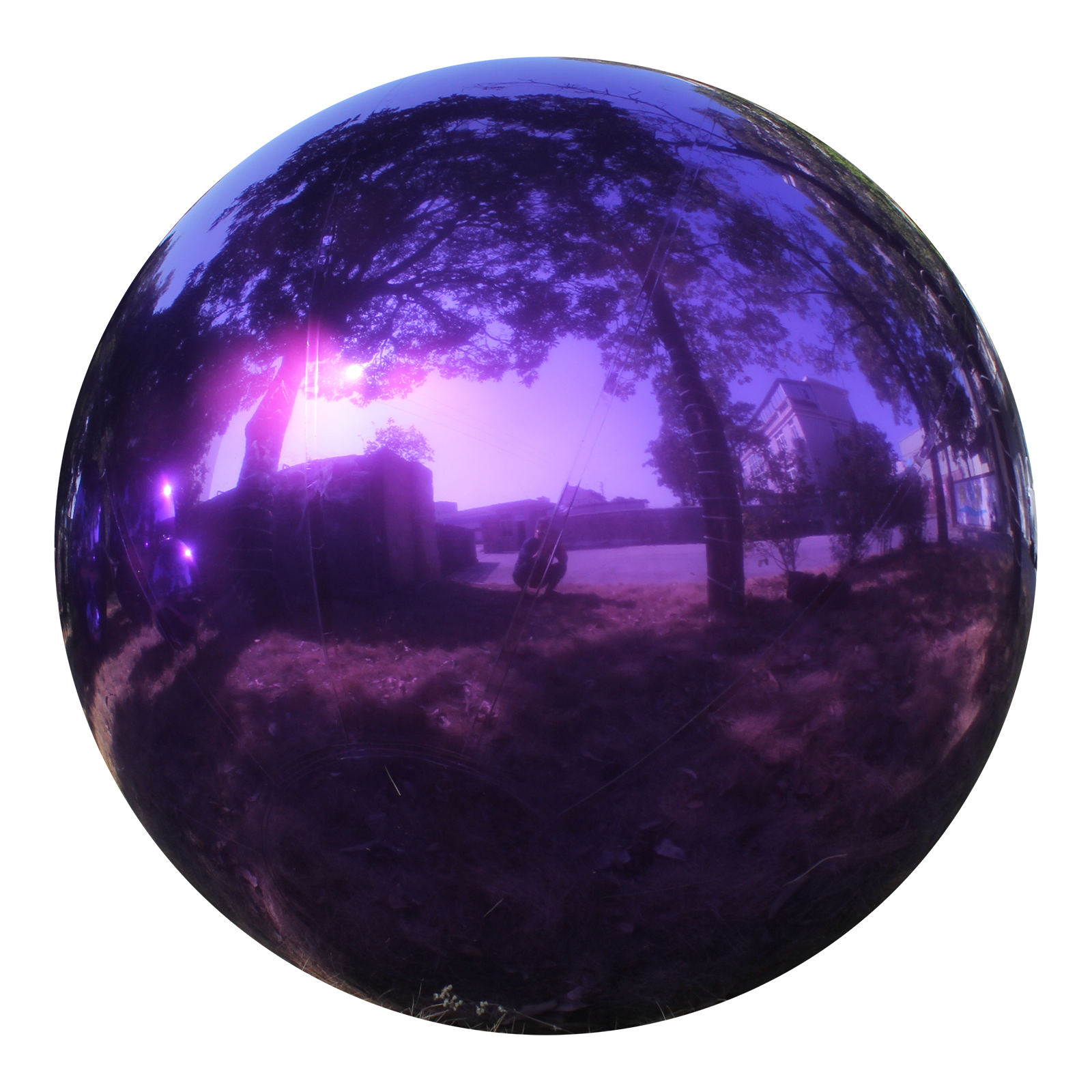 Pure Purple Inflatable Mirror Ball purple big shiny balls