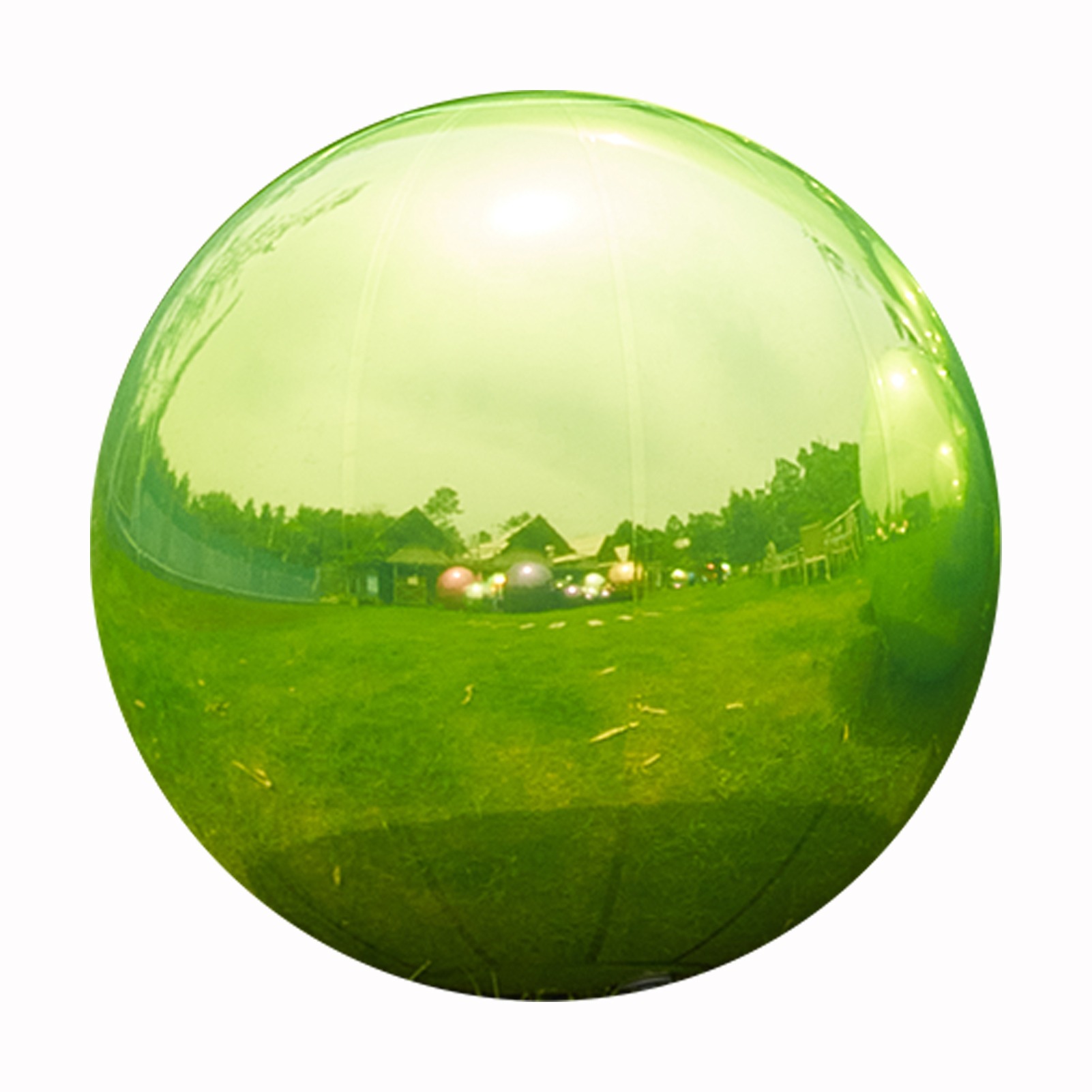 Pure pictures of light green inflatable mirror balls and big shiny balls Green Inflatable Mirror Balls