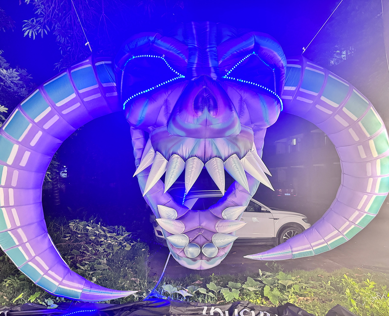 The terrifying Halloween inflatable skeleton Halloween Inflatable Horned Skeleton - 图片 2